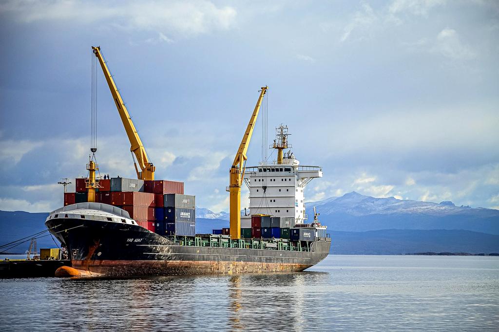 Futuristic quantum transport system in scenic landscape